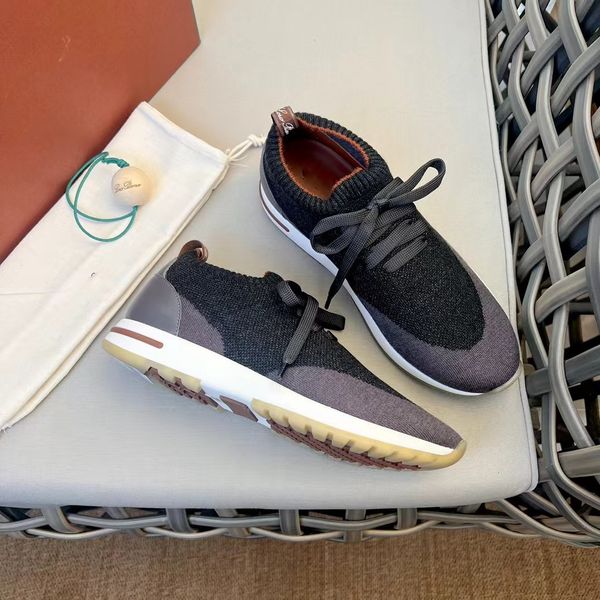 Excellent Design Loro For men shoes Walk Charms suede loafers Moccasins Knit speed sneaker casual flats women Luxury Designers Dress shoe fa