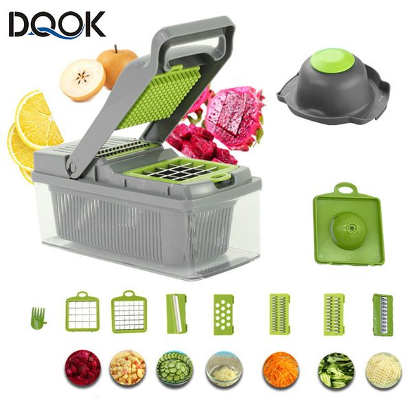 Fruit Vegetable Tools Cutter Multifunctional Slicer Potato Peeler Carrot Grater Kitchen accessories basket vegetable slicer 230906