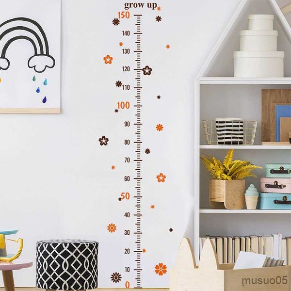 Kids&#039; Toy Stickers Cartoon Height Wall Sticker for Kids Rooms Child Ruler Stickers Gauge Chart School Decals Nursery Bedroom
