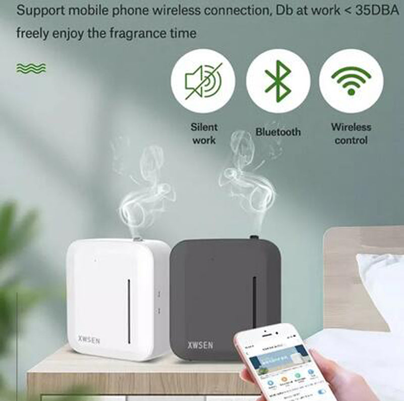 Intelligent Bluetooth Aroma Fragrance hine USB Battery Air Purifiers Scent Unit Essential Oil Diffuser 150ml Timer APP Control for Smart Home Hotel