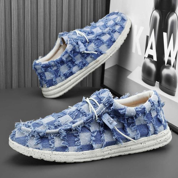 Ddmyoutdoor Large Size Cloth New Summer Men S Casual Shoes Denim Beggar Shoes