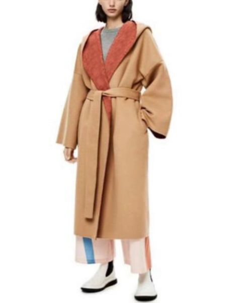 Womens Wool Outerwear Trench 23AW Blends Parkas Fashion Jacket Psychic Elements Overcoat Female Casual Women Clothing 4-Color