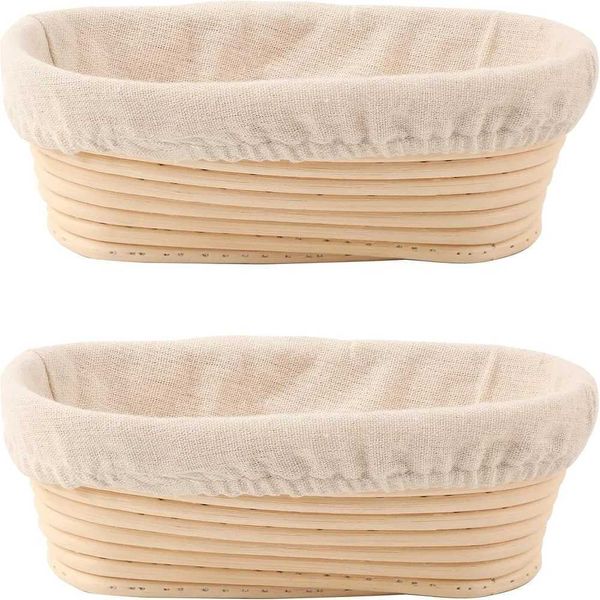 Oval Banneton Bread Proofing Basket Round Sourdough Proofing Bowls for Artisan Bread Making for Professionals and He BakersT250117