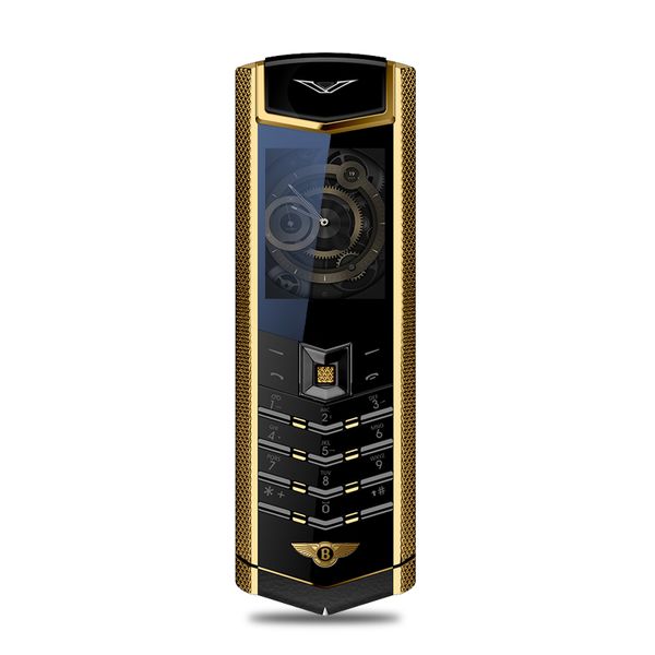 Metal Body Luxury Bar Phone K9 V9 Dual Sim Bluetooth Dialer Senior Mobile Cellphone Invisible Keyboard Support Russian Keyboard