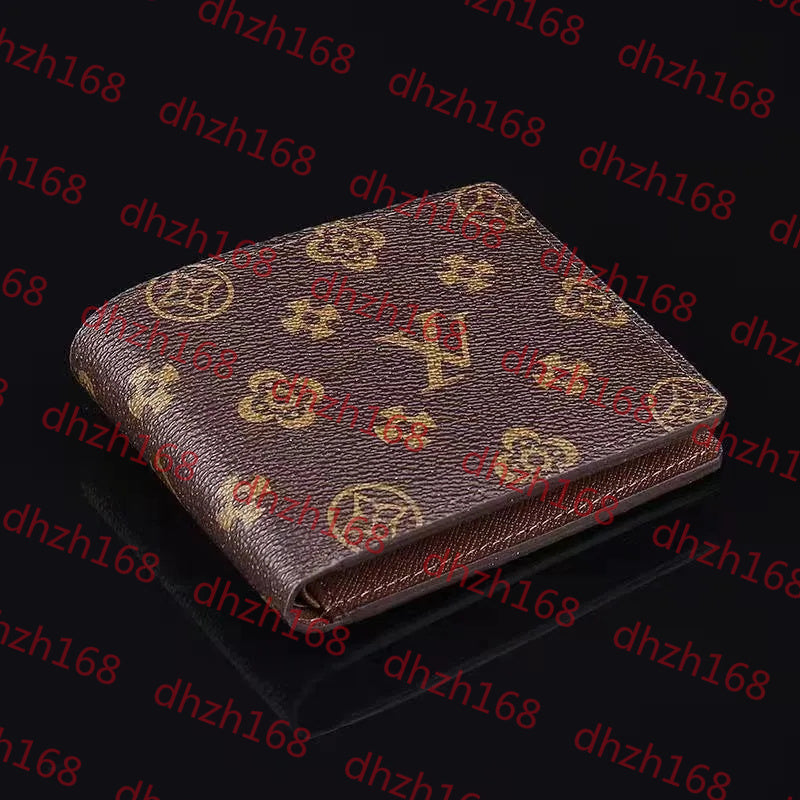 Designer mens wallets luxury Multiple purses embossed flower letter Shadow credit card holders male fashion short money clutch bag AAA