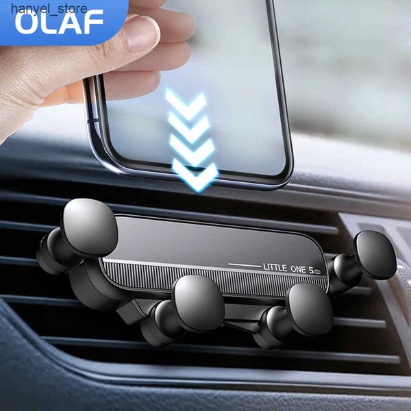 Cell Phone Mounts Holders Olaf Gravity Car Phone Stand Air Vent Clip on Mobile Phone Stand Car G Supports iPhone 13 12 Pro Samsung L240910