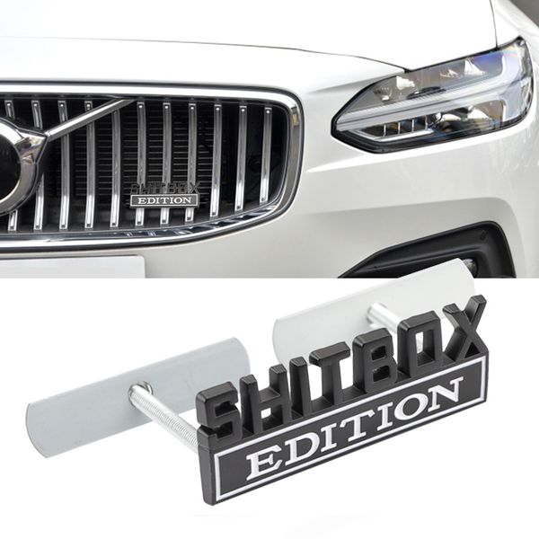 3D SHITBOX EDITION Badge Decals Car Tail Side Sticker Accessories Front Hood Grille for Grand Cherokee Liberty Patriot Renegade