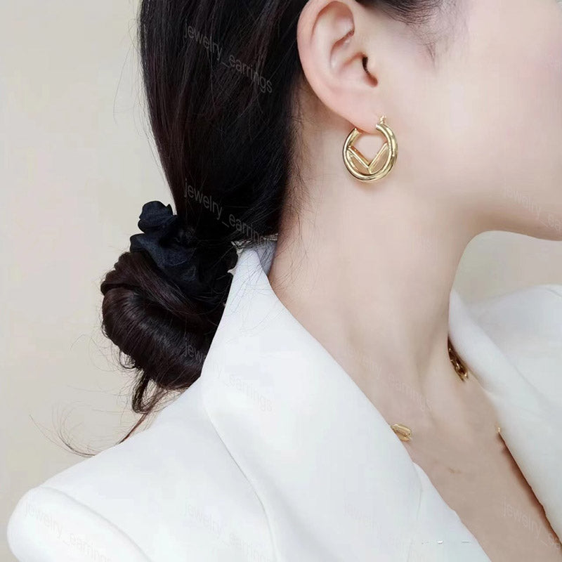 Women Stud Earrings Designer Premium Gold Diamond Earring for Mens Hoop Earring Luxury Hoops Brand Design Dangle Small Size Fashion Jewelry Box 2024