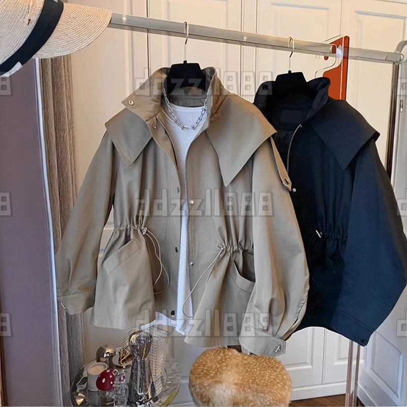 Women&#039;s Jackets Long-Sleeved Casual Short Trench Coat Waist Party Design Jacket Fashion Womens Coat Comfortable Vintage Tops For Women Plus Siz