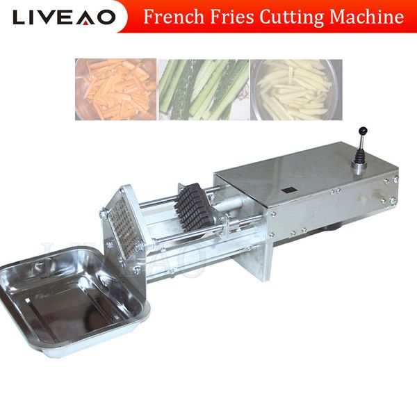 French Fries Cutter Potato Chip Carrot Cutter Slicer Stainless Steel Vegetable Fruit Shredding Machine