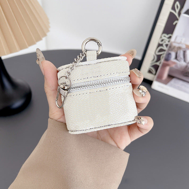 Luxury Leather Universal Designer Earphone Accessories Case for Apple AirPods 1 2 3 4 Pro Bluetooth TWS Chains Crossbody Necklace Box Headphone Cove