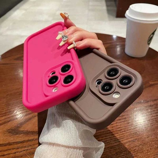 Cell Phone Cases Luxury Candy Color Soft Phone Case For iPhone 16 15 14 13 12 11 Pro Max 14 15 16 Plus Mini X XR XS Max 7 8Plus Shockproof C