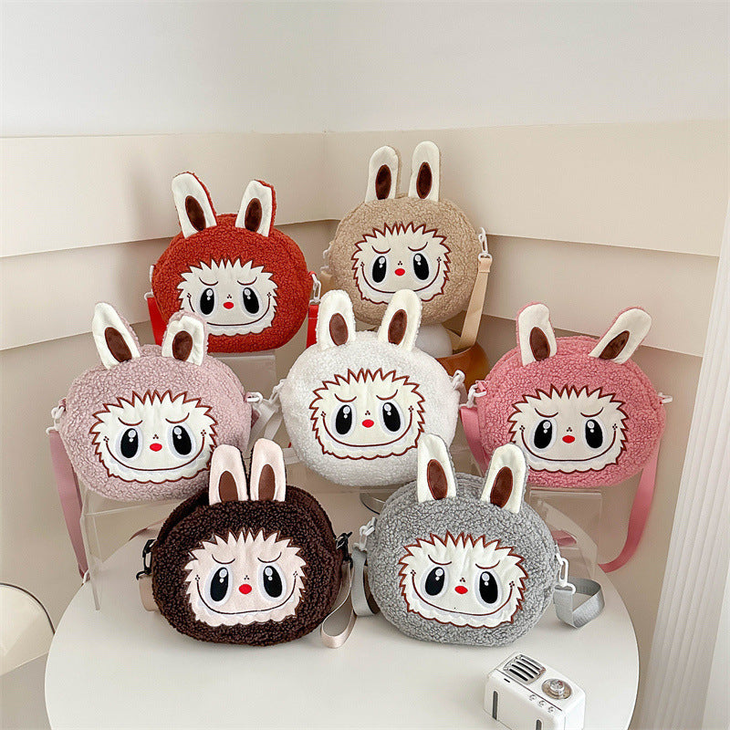 Free Shipping New Designer Bag Bubble City Amusement Park Rab Cross Furry Bag For Women Cute Bunny Bag Wallet Crossbody Bag
