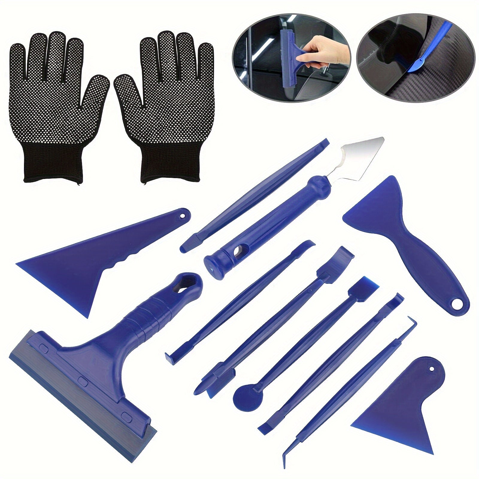 TEMU Pro Vinyl Wraps Applicator Tool Kit, Window Tint Film Car Wrapping Tools, Window Tint Tool Kit, , Scraper, Full Installation Tools Window Tint