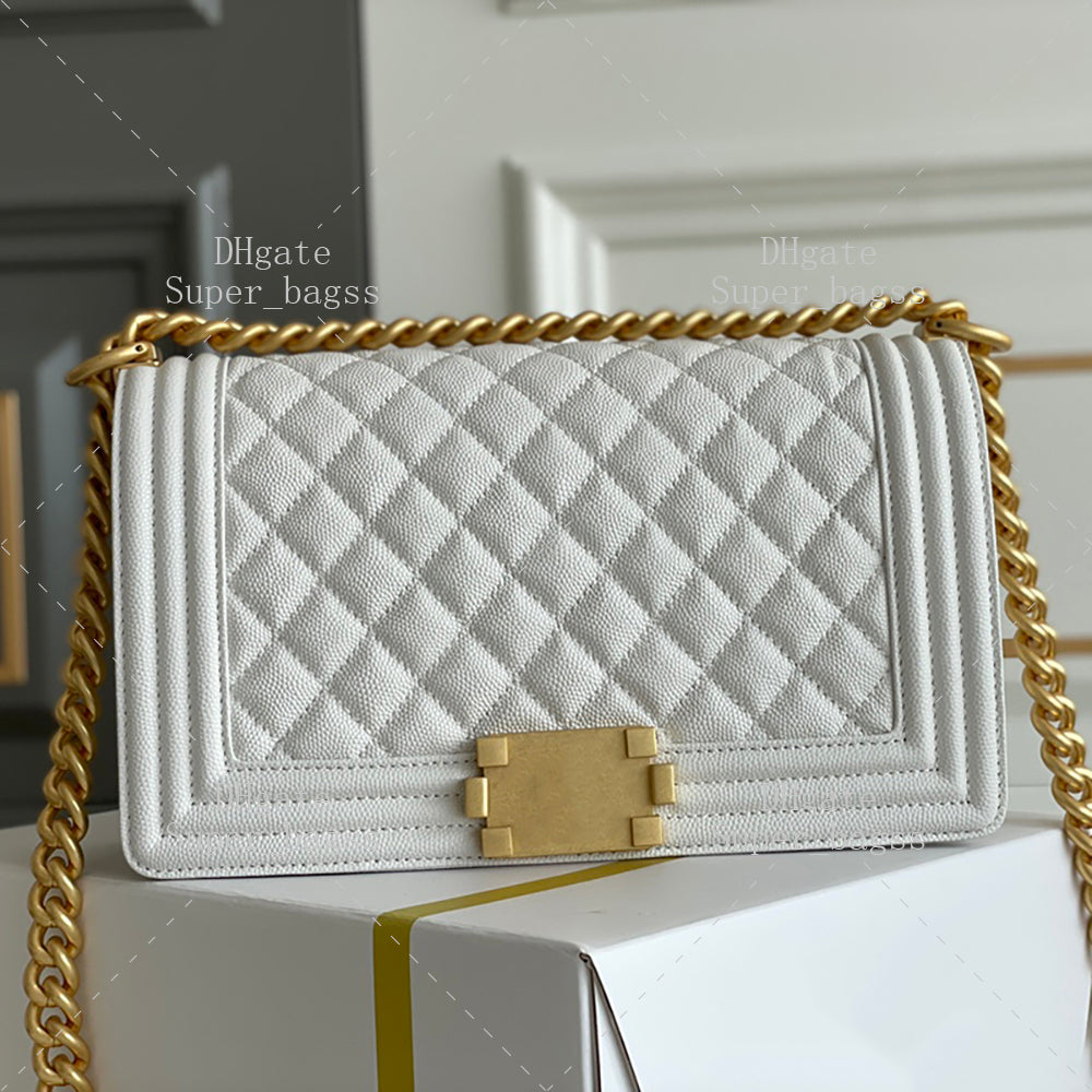 Calfskin Shoulder Bag Small Handbag Crossbody Bag 25CM Mirror quality Flap Bag Designer Chain Bag With Box 24C11