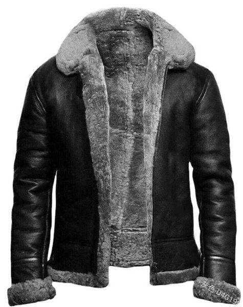 Men&#039;s Leather Faux Winter Mens Pu Jacket Fur Collar Coats Thick Warm Motorcycle Fashion Windproof Coat Male 231124