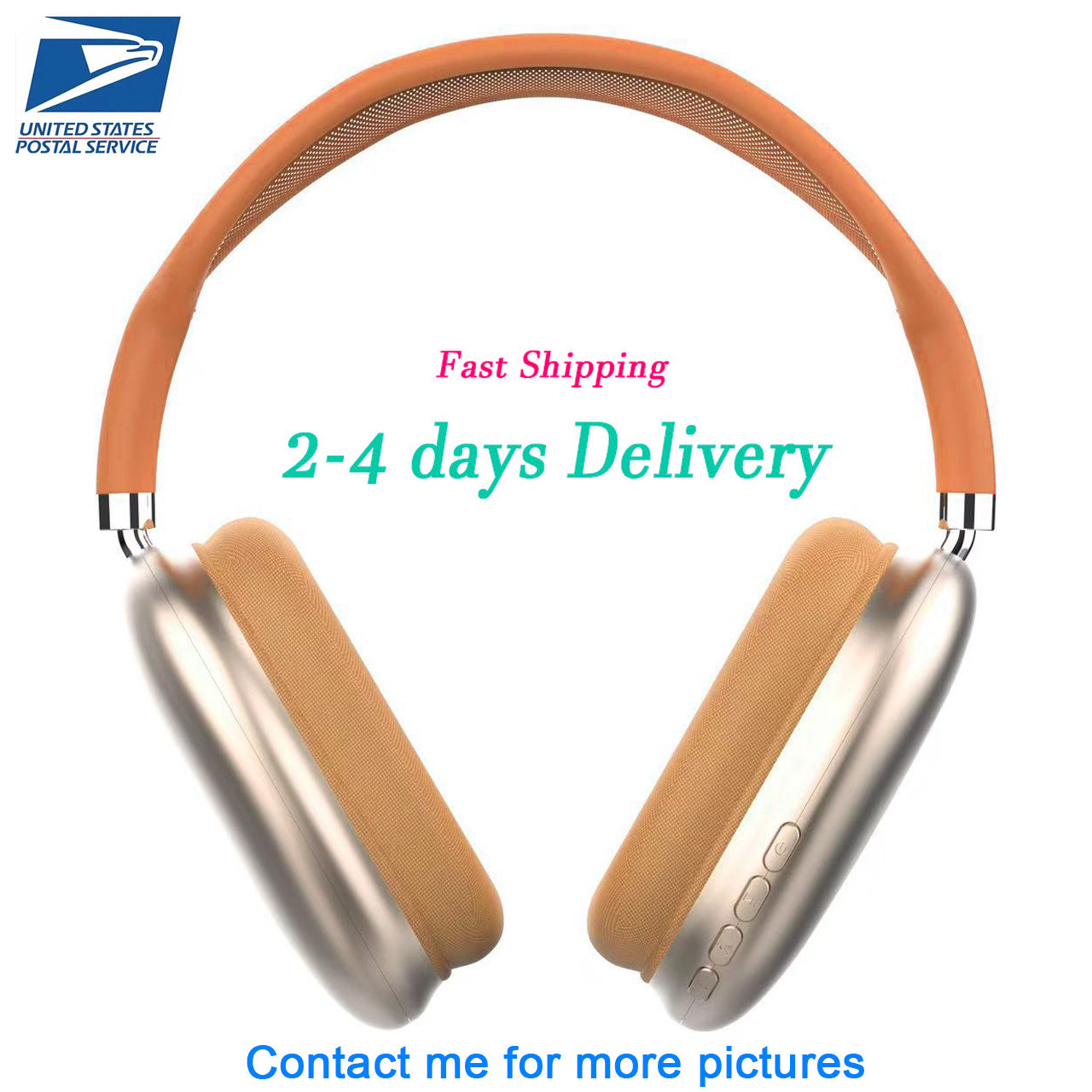 For AirpodsPro Max 2 Gen TYPE-C headphones earbuds Wireless Bluetooth earphones Computer Gaming Headset Metal Bluetooth Headphones Active Noise Canc