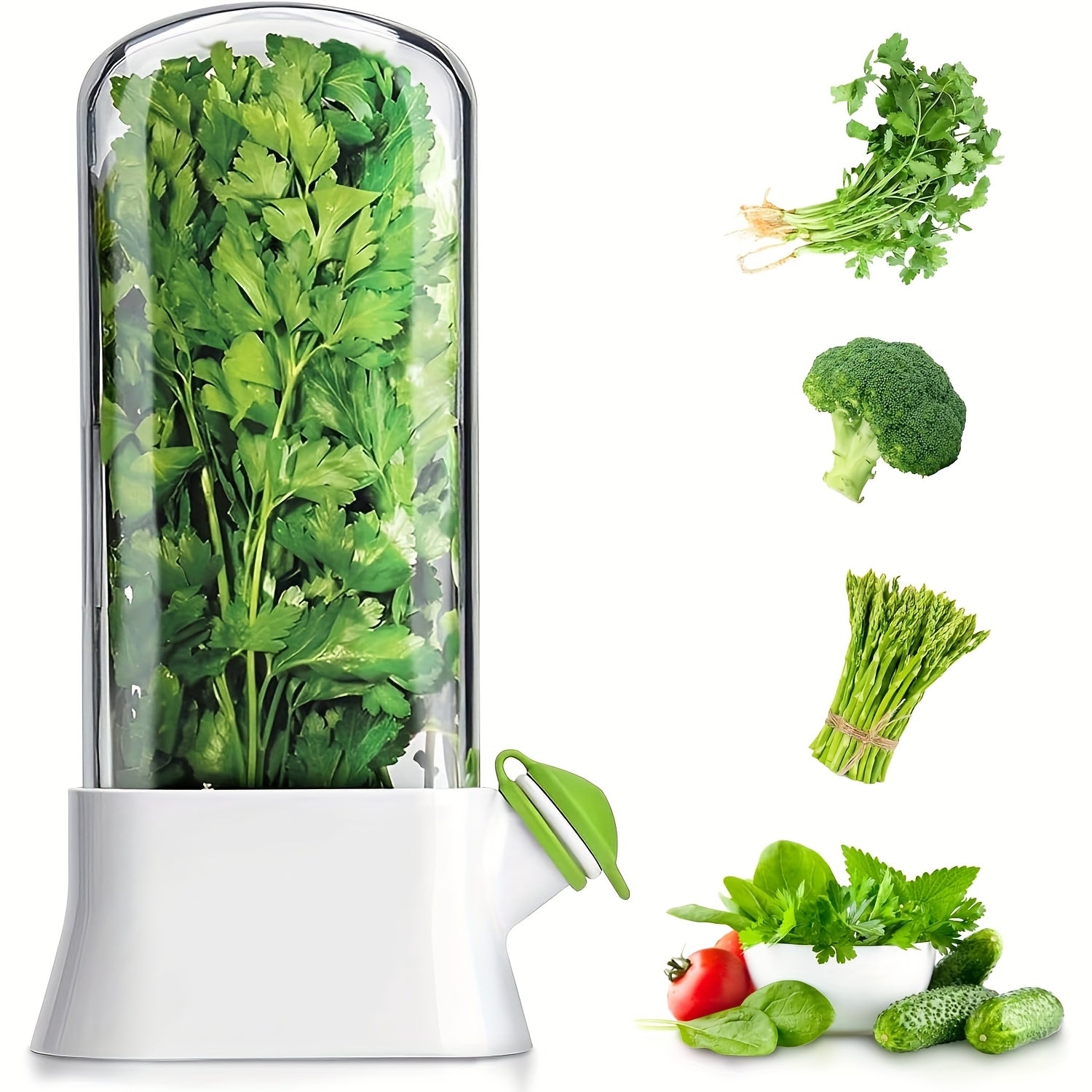 TEMU Keeper For Refrigerator - Premium Saver, Keep Fresh, Versatile Keeper For Prolonging Freshness Of All Herbs, High-quality, Father Gift