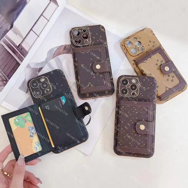 Designer Classic Wallet Phone Cases For iPhone 16 Pro Max 15 Plus 14 13 12 11 Fashion Leather Bag Back Cover Case Card Holder Pocket Purse S