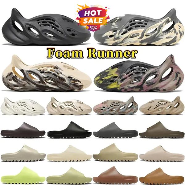 foam slides Runners Slippers Men Women Designer Sandals Carbon Onyx Ochre sand runners mens slide slides slider sliders Cream Clay Moon Grey