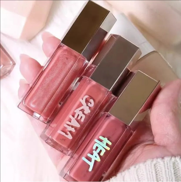 Gloss Bomb Cream Heat High Shine Lip Gloss Glitter Moisturizing Plumper Long Lasting Liquid Lipstick 9ml