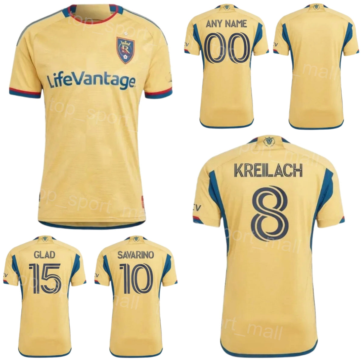 Royal Salt Lake Jerseys 23-24 Soccer 15 GLAD 8 KREILACH 3 OVIEDO 11 GOMEZ 9 MERAM 10 SAVARINO 18 MacMATH 6 RUIZ 2 BRODY 16 CHANG 12 CALDWELL 4 VERA