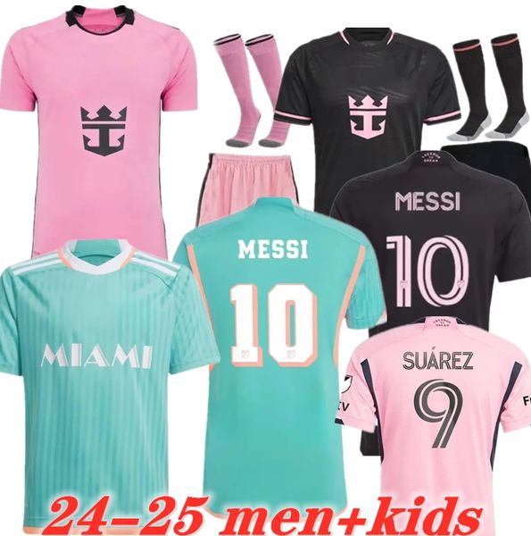 2024 Soccer Jerseys MESSIS SUAREZ Football Shirts InterS 24 25 MATUIDI Miami HIGUAIN TRAPP PELLEGRINI PIZARRO FC Jersey Fans Player PIREZ Ki