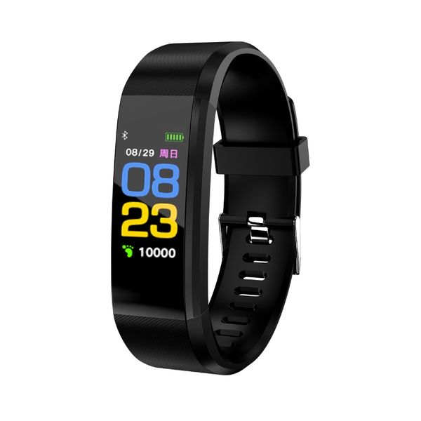 115Plus Health Bracelet Fitness Band Heart Rate Blood Pressure Smart Band Fitness Tracker Smartband Wristband for Men Women Kids