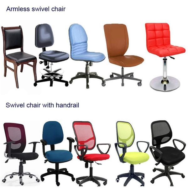 Office Gamer Chair Cover Slipcover Armchair Protector Stretch Seat Jacquard Removable Computer Case Gaming Multicolor Washable