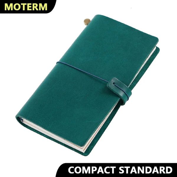 Moterm Compact Series Standard Size Traveler Notebook Full Grain Vegetable Tanned Leather Organizer Diary Sketchbook Planner 241115