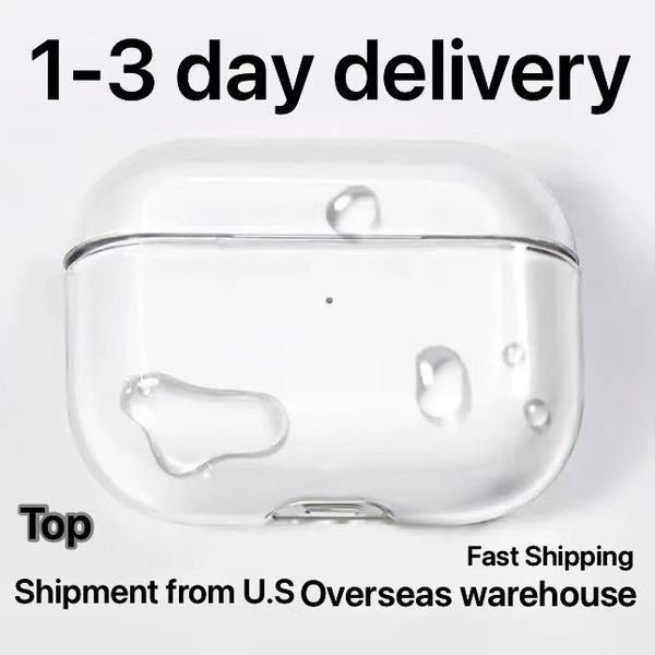 USA Stock For Airpods Pro 2 Air Pods 4 3 Earphones Airpod4 Bluetooth Headphone Accessories Solid Silicone Cute Protective Case Apple Wireles