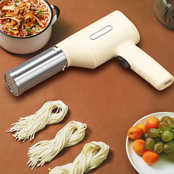 Household cordless Pasta Maker Noodle hine Home Automatic Charging Handheld Small Electric Surface Press Gun 240529