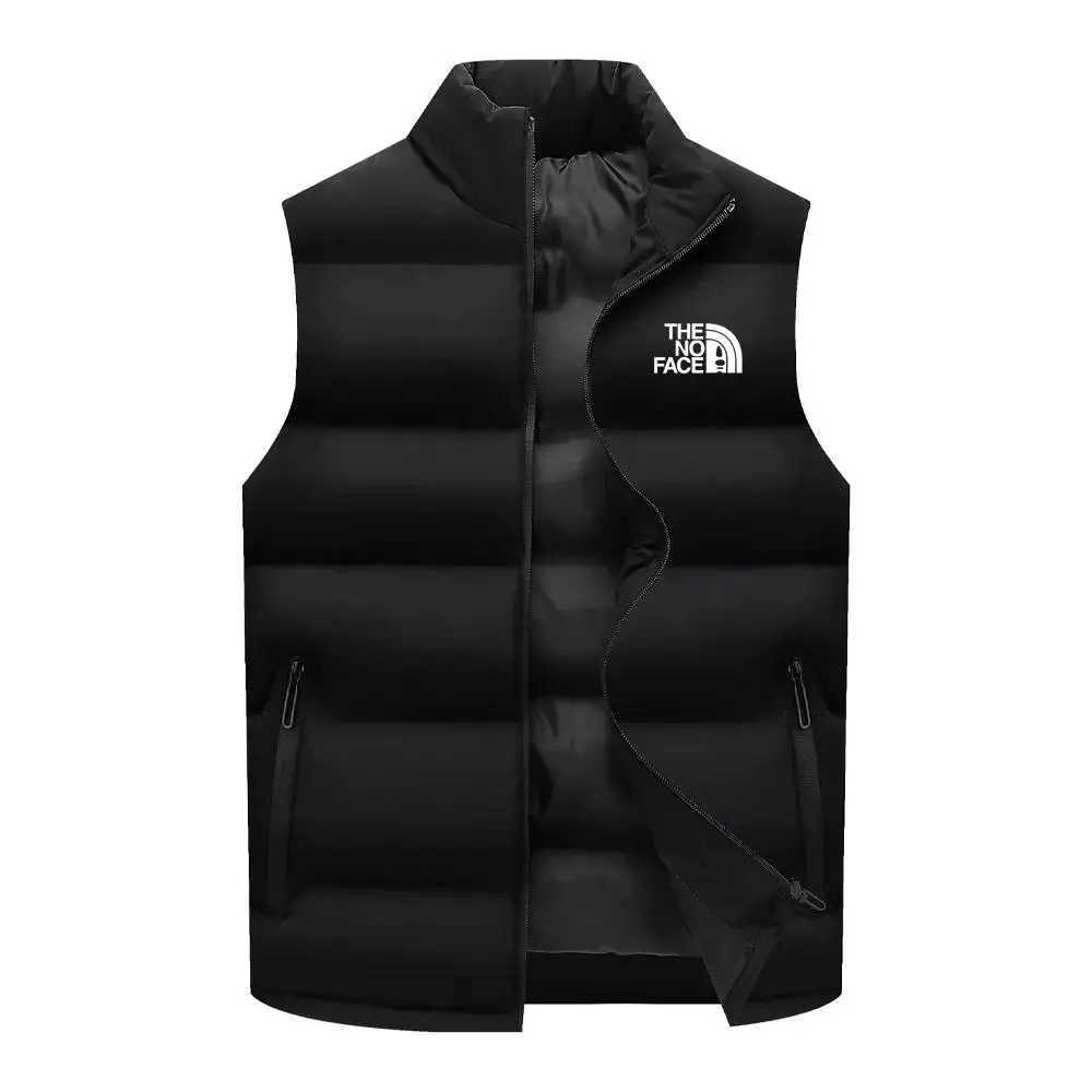 Men&#039;s Down Parkas Mens vest sleeveless warm winter jacket waterproof zipper jacket autumn collar casual north J241129