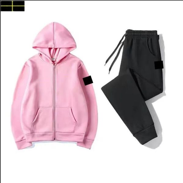 Stone Hoodie Islandsweatshirt Sortpants Suit Islandd Sorto Topstoney Sportswear 2 Peças Mens Jogador Conjunto de Tecnologia de Tecnologia de
