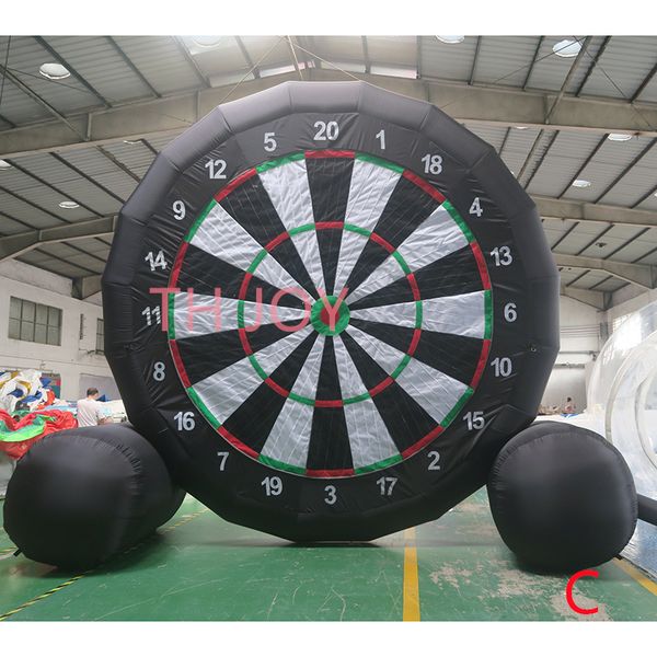 outdoor activities 5m 17ft high Giant Interactive Inflatable Human Sports Football Dartboard Soccer Darts Board Games For Sale