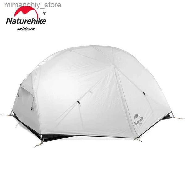 Tents and Shelters Naturehike Mongar 2 Tent 2 Person Backpacking Tent 20D Ultralight Travel Tent Waterproof Hiking Survival Outdoor Camping