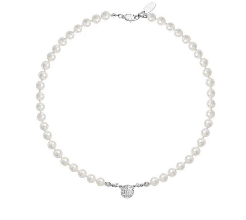 Fashion Crystal Beaded pearl necklace Chain Necklace Baroque choker for women party jewelry gift