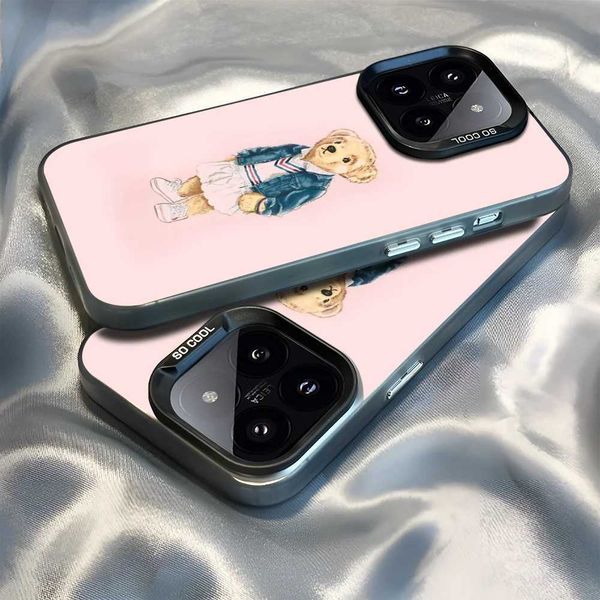Cell Phone Cases Epc Fashion Bear P-PoloS Case IMD Suitable for iPhone 16 15 14 12 11 Pro Max Plus Color Silver Cover H250112 KSQI