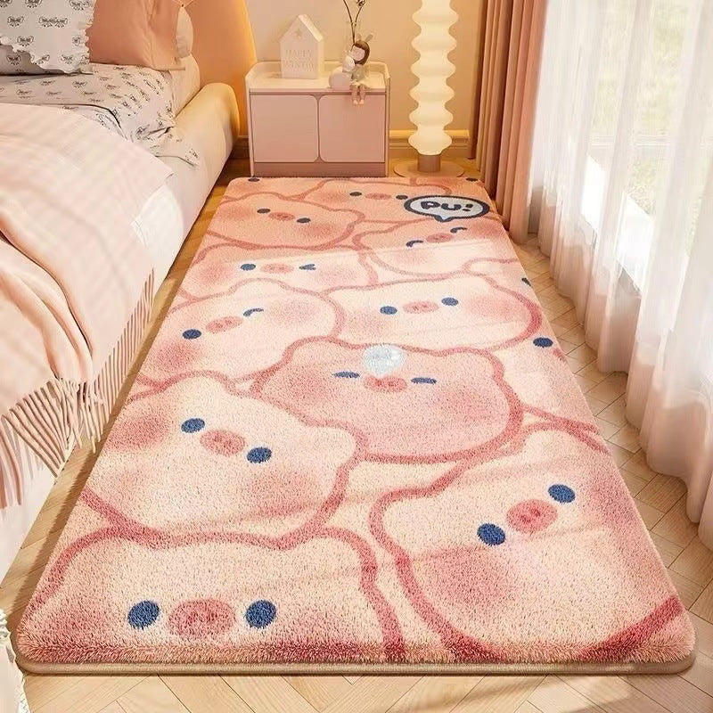 Bedroom Cartoon Carpet Room Bedside Carpet Children&#039;s Room Balcony Cute Bedside Floor Mat