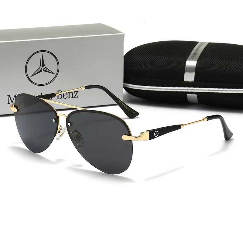 Designer Mercedes-Benz cool sunglasses luxury Mercedes Benz Store Same Polarized Driving Mirror Personalized Men and Women Large Frame Fishing Glass