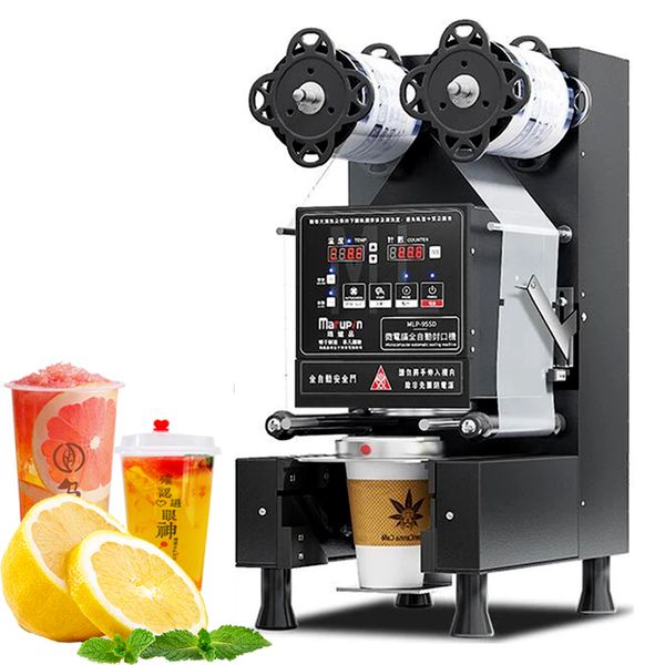 Electric Sealing Machine For Milk Bubble Tea Automatic Cup Sealer Milk Tea Drink Shop Plastic Paper Cup Sealing Machine 9-9.5CM