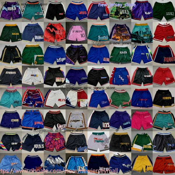 Just Don New Basketball Jalen Green Jabari Smith Jr. Shorts Just Don With Pocket Hip Pop Pant Pockets Zipper Sweatpants Breathable Gym Train