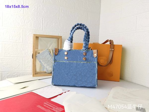 Designer Evening Bags vintage denim Shoulder Handbag Purse bag women jeans Never Crossbody Pillow Totes large capacity designer Girls Party