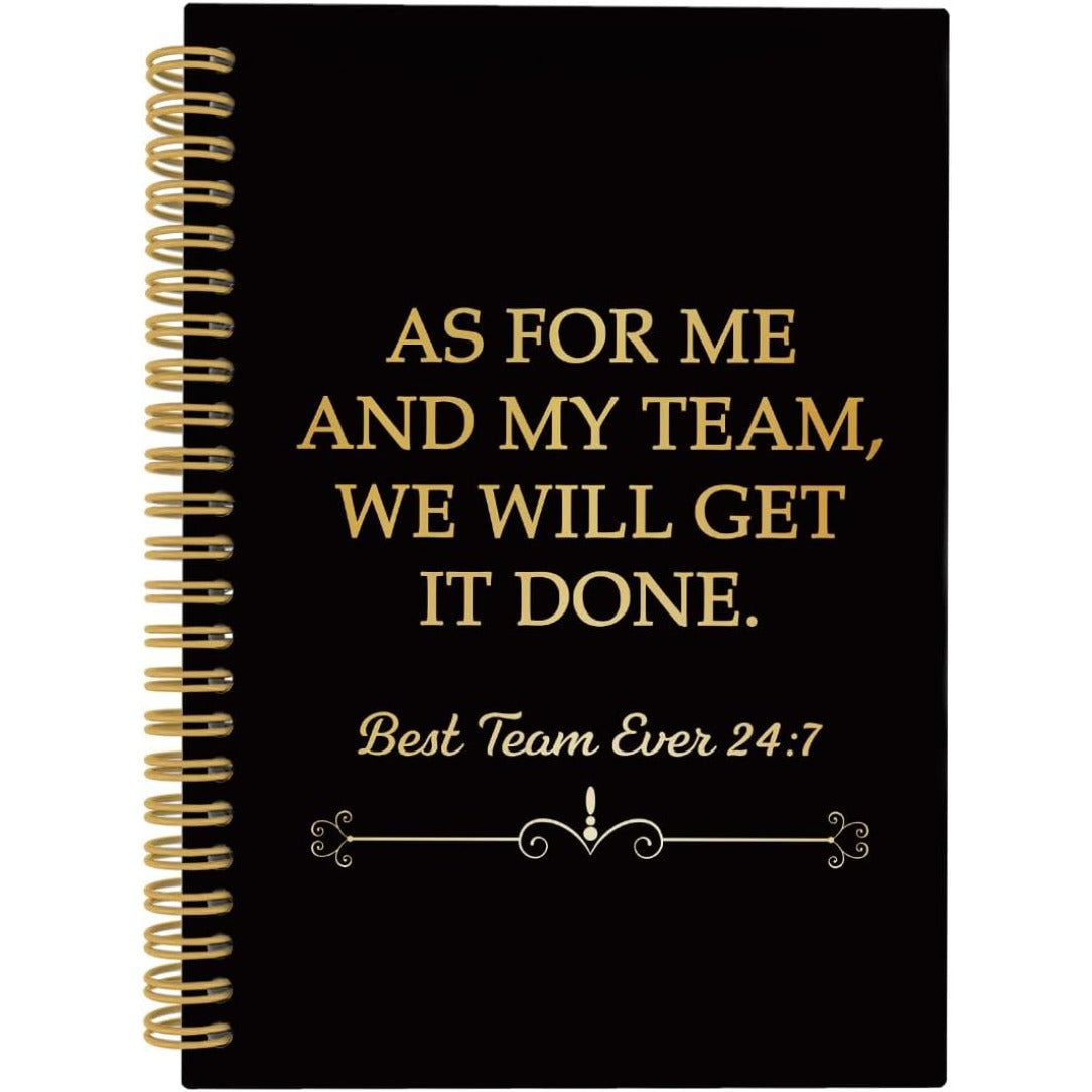 TEMU 1pc Inspirational Spiral Notebook For Team, Employee Appreciation Gift, English Language, College Ruled Lined Pages, 5.5x8.3 Inches, 50 Pages -