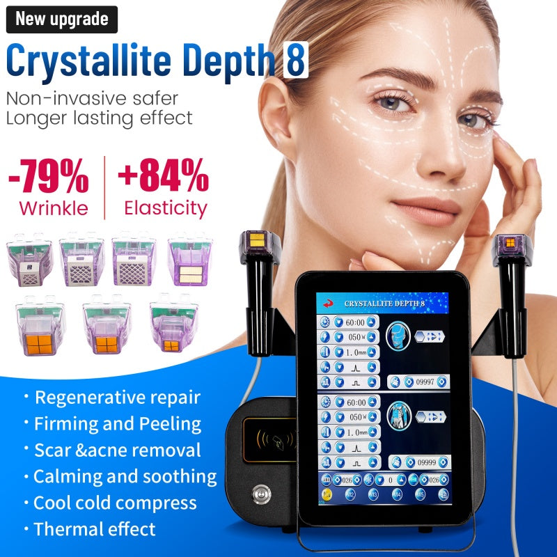 Professional RF Microneedling Machine Facial Skin Care Beauty With 40 24 12 Nano Pin Cartridge Device