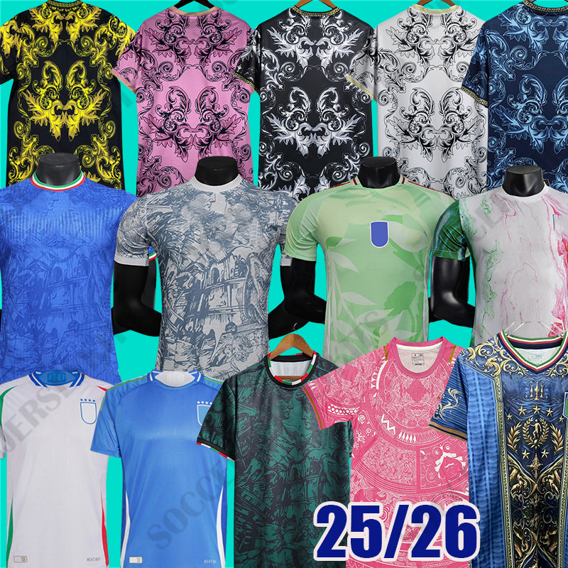 Italy Soccer Jerseys 2024 2025 National Team Italian Jersey football shirts trainning tops