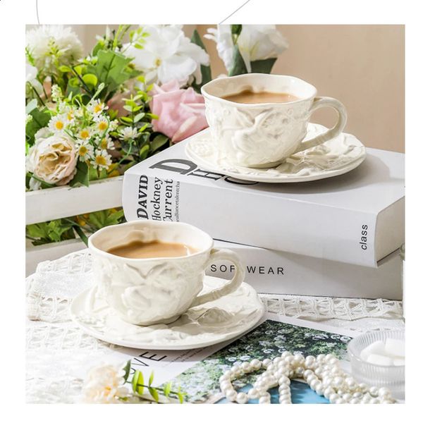 Feng Shui Creative British Coffee Cup Personalized Water Basin Family Afternoon Tea Water Cup European Style 240816