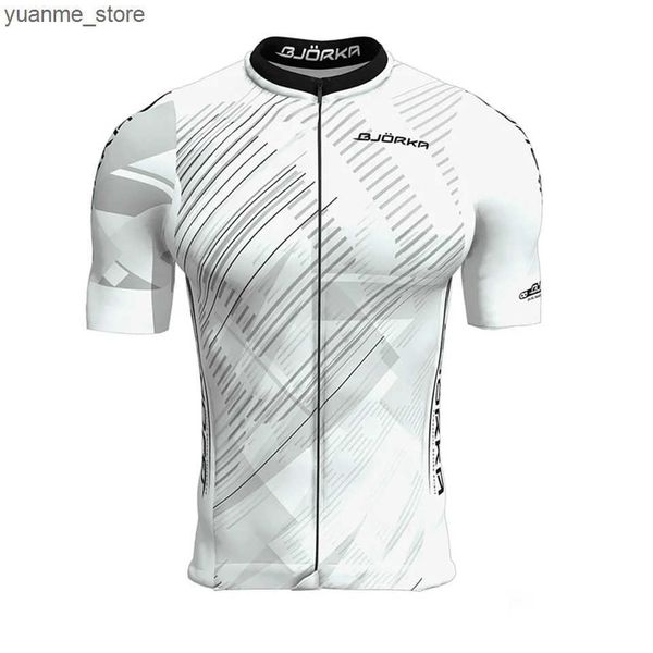 Cycling Jersey Sets New BJORKA Cycling Mens Pro Team Short Sleeve Jerseys Camisa Ciclismo Masculino Bicycle Lightweight Shirts Motorcycles S