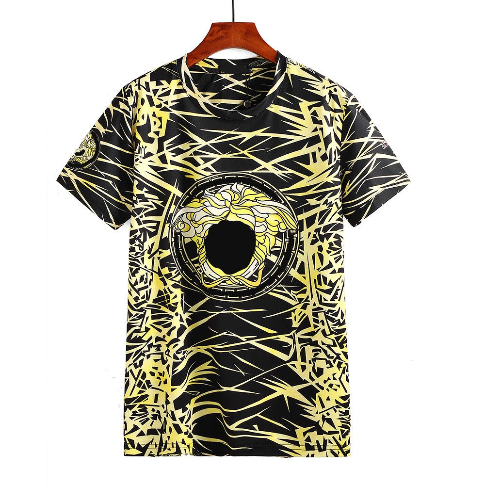 Mens Tees Shirts Plus Size Loose Oversized Short Sleeve Pure Cotton Fashion Designer Brand Letters Printed Casual Summer Tops Men Couples Confidante