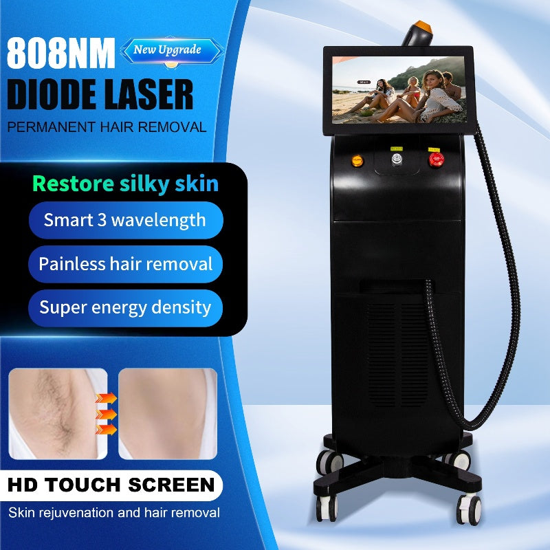 2025 NEW 808nm Diode Hair Painless Permanent Hair Removal 3 Wavelengths 808nm 755nm 1064nm Suitable for home and beauty salon